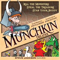 Munchkin Deluxe Startpakke Brettspill Spesialutgave av kortspillet med brett++